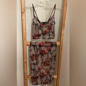 Floral Top and Skirt Set From Prettylittlething